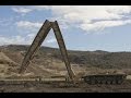 Abrams tanks in armored -vehicle-launched bridge AVLB M60A1 US on the battlefield.