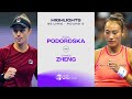 Nadia Podoroska vs. Zheng Qinwen | 2024 Beijing Round 3 | WTA Match Highlights