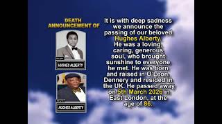 Hughes Alberty ~ Short Obituary