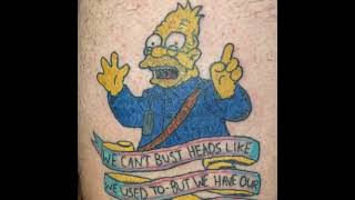 Epic Grampa Simpson #tattoo and quote