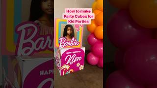 How to make party cubes for kid parties #eventplanning #partyplanner #partyideas