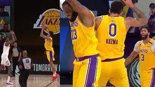 Kyle Kuzma for the win vs. the Nuggets! LAKERS vs NUGGETS