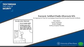 ARES 2021 - Forensic Artifact Finder (ForensicAF): An Approach \u0026 Tool for Leveraging Crowd-Sourced..