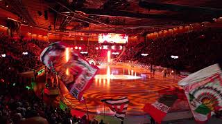 Frölunda indians intro och Cermonin, CHL mästare 2020