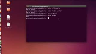 Ubuntu Lesson 16: Echo Command - Tutorial For Beginners