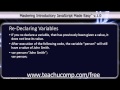 JavaScript Training Tutorial Re-Declaring Variables