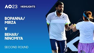 Bopanna/Mirza v Behar/Ninomiya Highlights | Australian Open 2023 Second Round