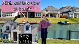 Ngôi nhà mới hiếm hoi với 3 mặt đều có LAKEVIEW ở KATY, Texas 💦Nhà 6 beds 4.5 baths view hồ đẹp🤩