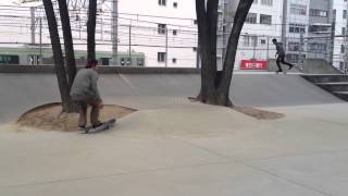 Mark Appleyard's TreFlip at miyashita skate park, shibuya, tokyo / ELEMENT JAPAN TOUR 2012