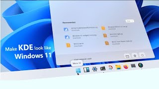 Make KDE look like Windows 11
