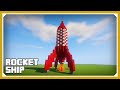 Minecraft: THE BEST ROCKET SHIP BUILD IN MINECRAFT #shorts