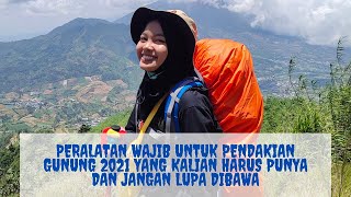 Peralatan Pribadi Wajib Pendakian Gunung Update 2021 – Tips And Solution