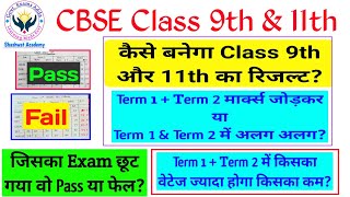 CBSE Class 9th and 11th Passing Marks and Pass Criteria | CBSE Pass Criteria for Class 9th and 11th