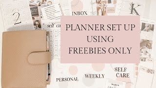 Setting up a Planner with FREE Inserts