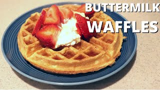 The Perfect Light and Fluffy Buttermilk Waffle Recipe