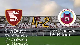 Highlights Salernitana-Cittadella 4-2