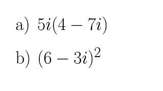 Multiplying Complex Numbers: Binomial Squared