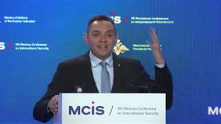 Speech by Serbian Defence Minister Aleksandar Vulin