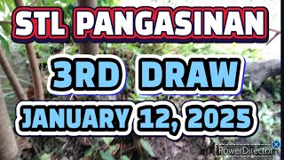 STL PANGASINAN RESULT TODAY 3RD DRAW JANUARY 12, 2025  8:45PM | SUNDAY