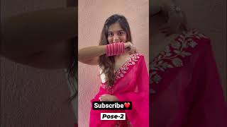 Elegant Poses in Sarees | Must Try | How To Pose | Santoshi Megharaj #shorts