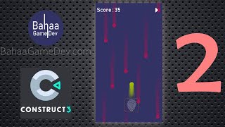 Particles, Score & High Score - Avoid Falling Balls Construct 3 Tutorial