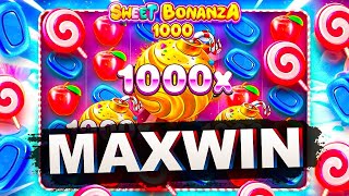 Я АХ*ЕЛ!! ПОЙМАЛ ЗАНОС НА 10000X ПО ОГРОМНОЙ СТАВКЕ **** Р В SWEET BONANZA 1000 / заносы недели