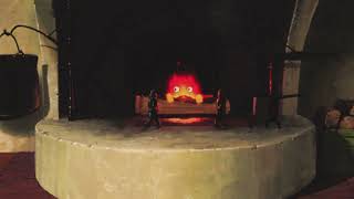 Howl's Dream Night | Music & Fire (Studio Ghibli ASMR Ambience)