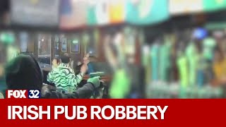 Armed thieves rob Irish Nobleman pub, patrons overnight, video shows