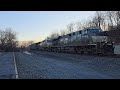 Norfolk Southern freight trains at Lewistown, PA (02/04/2024)