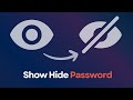 How To Show/hide Password Field Visibility Using JavaScript With An Eye Icon