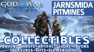 God of War Ragnarok - Jarnsmida Pitmines All Collectible Locations (Chests, Artifacts, Lore) - 100%