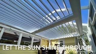 Motorized louvered pergola