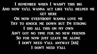 ♫♪✌ Iggy Azalea - Don't Need Y'all ✌♫♪ *LYRICS*
