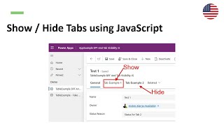 Control Forms Tab visibility using JavaScript | Model-Driven Apps
