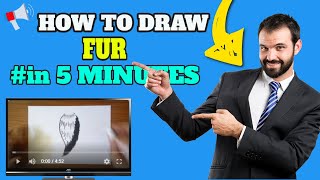 🔴 How to Draw Fur - How to Draw Fur in Coloured Pencil | كيفية رسم الفراء