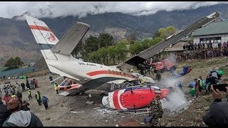 हेलिकप्टर दुर्घटना helicopter crash | airplane crash | lukla