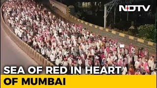 Thousands Of Farmers In Mumbai On Overnight March Before Showdown Today