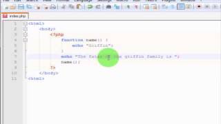 Php Tutorials Lesson 8 - Functions