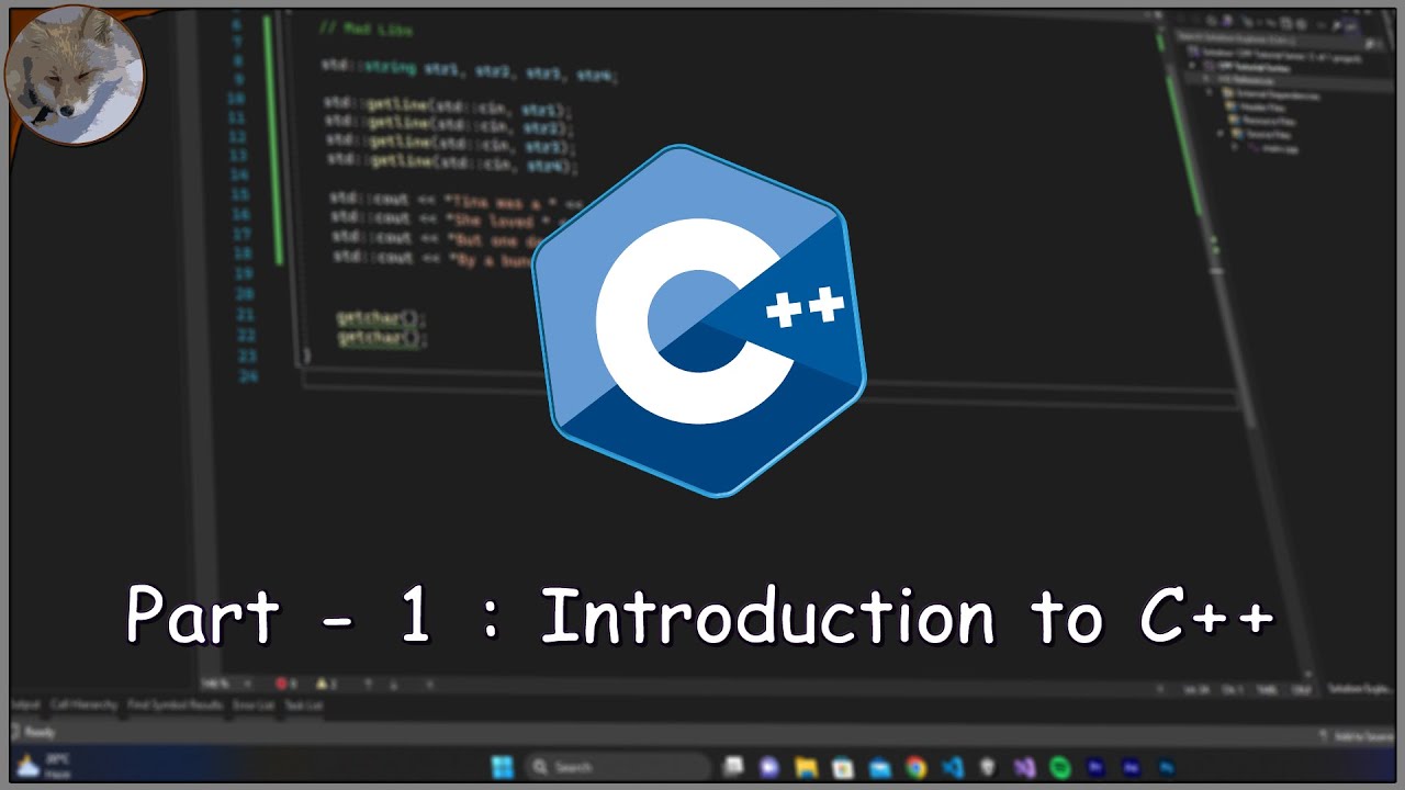 C++ Tutorial For ABSOLUTE BEGINNERS : Part 1 - Introduction - YouTube