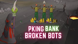 I BROKE this Bot Farm and PKed them For BANK