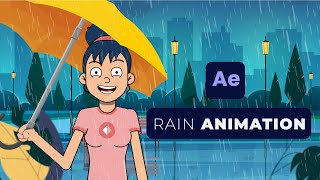 How to Create \u0026 Animate Rain with After Effects | Quick Tutorial