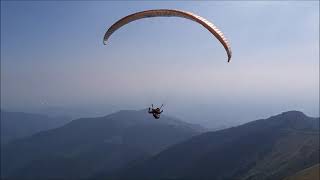 Skywalk Arak upon Monte Generoso, lee side thermaling into the sun :-)