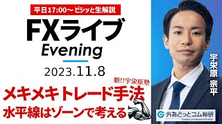 【FXライブ解説】ドル円を詳細分析！水平線はゾーンで考える｜相場見通しをテクニカル分析で配信 2023/11/8