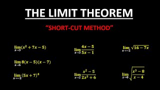 THE LIMIT THEOREM || SHORT-CUT METHOD || BASIC CALCULUS