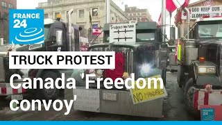 Canada 'Freedom convoy': Truck protest leads to halted traffic on key trade bridge • FRANCE 24
