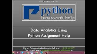 Python Programming Assignment Help