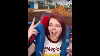 Girl passes out from slingshot ride