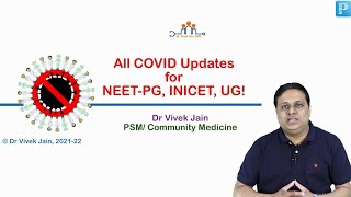 All Covid Updates for NEETPG, INICET, UG (English Version) by Dr Vivek Jain #neetpg #covid #inicet