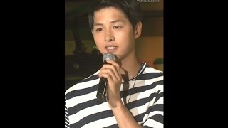 160716 송중기 상해 팬미팅 눈물 글썽이며 마지막 편지낭독 - Song Joong Ki Shanghai Fan-meeting Reading Letter