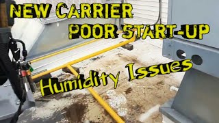 Brand new Carrier package units with humidity issues. #hvac #hvacarmy#hvaclife#commercialhvac#hvacr